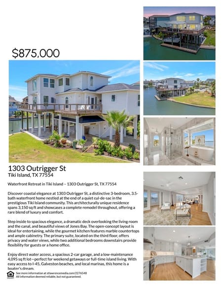 Tiki Island, TX 77554 Galveston County