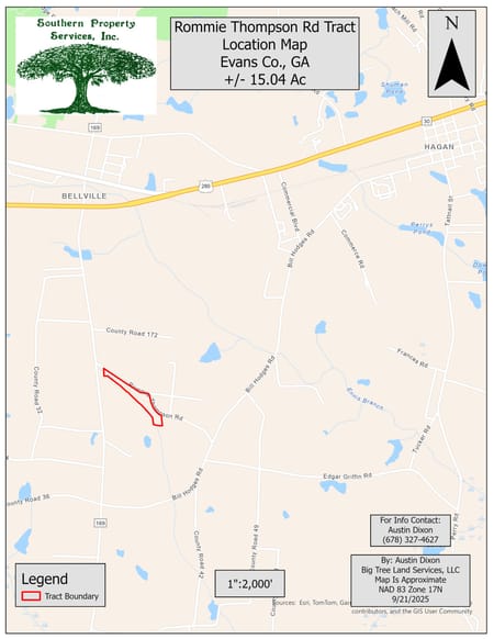 Claxton, GA 30417 Evans County
