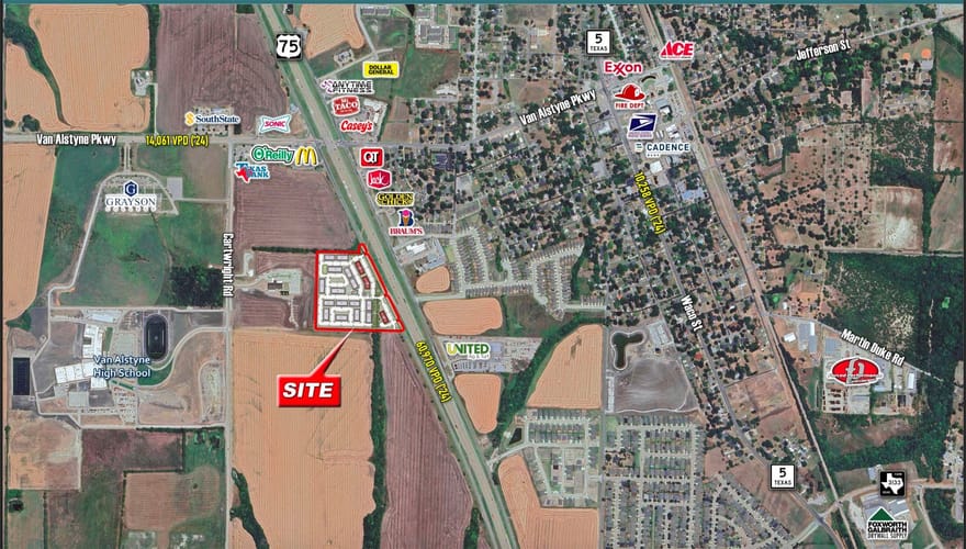 18.52 acres Hwy 75, Van Alstyne, Texas