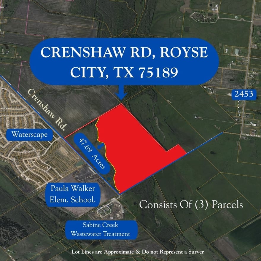 47.69+- Crenshaw Road, Royse City, Texas