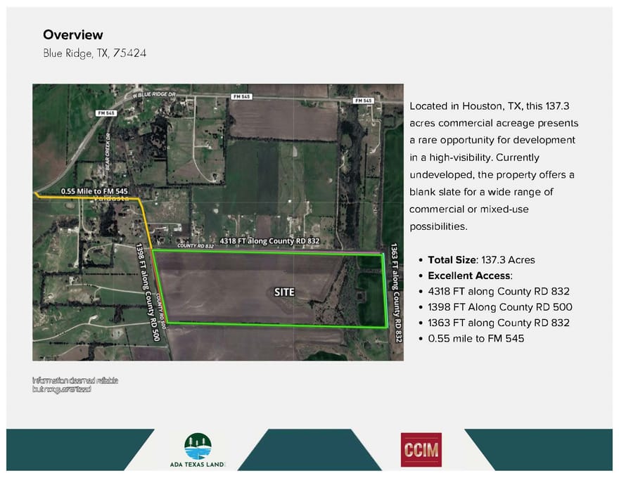 TBD 137.3AC County Road 832, Blue Ridge, Texas