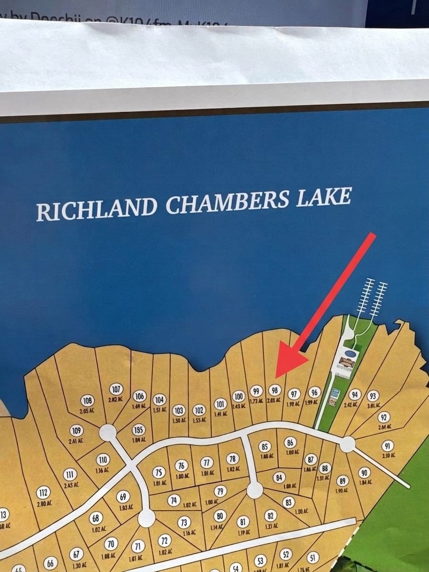 Lot 98 The Landings On Richard Chambers Lake, Richland, Texas