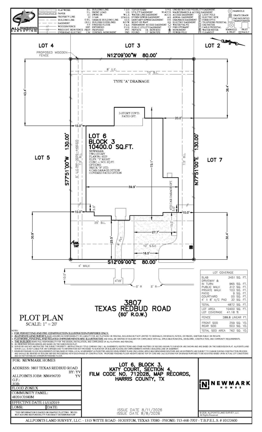 3807 Texas Redbud Road, Katy, Texas