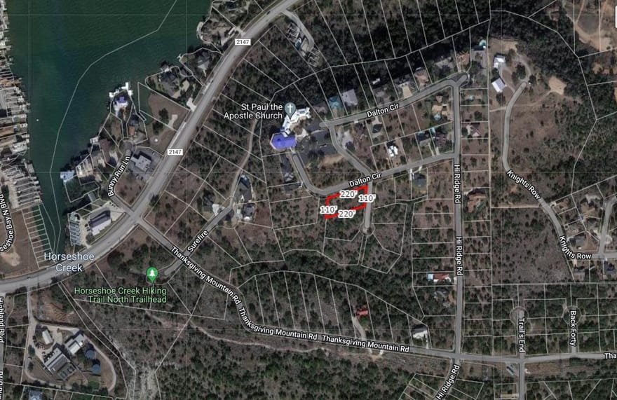 Lt 41130 Dalton Cir, Horseshoe Bay, Texas