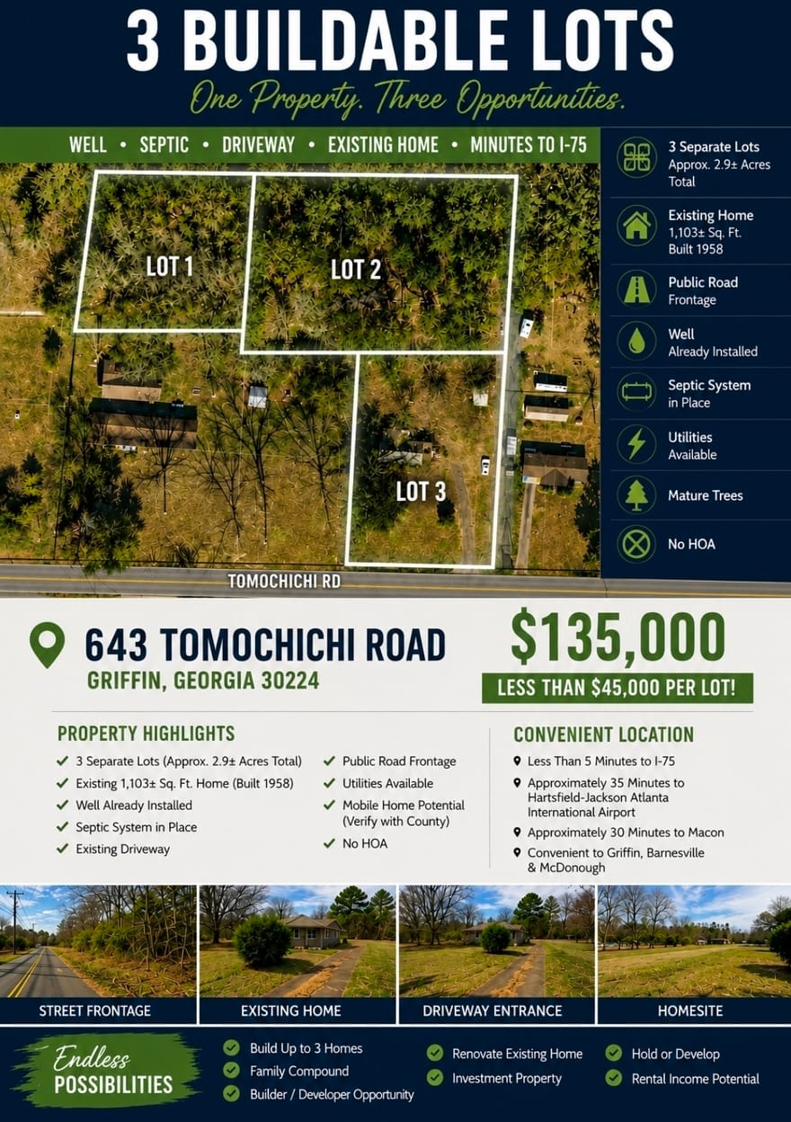 643 Tomochichi Road, Griffin, Georgia